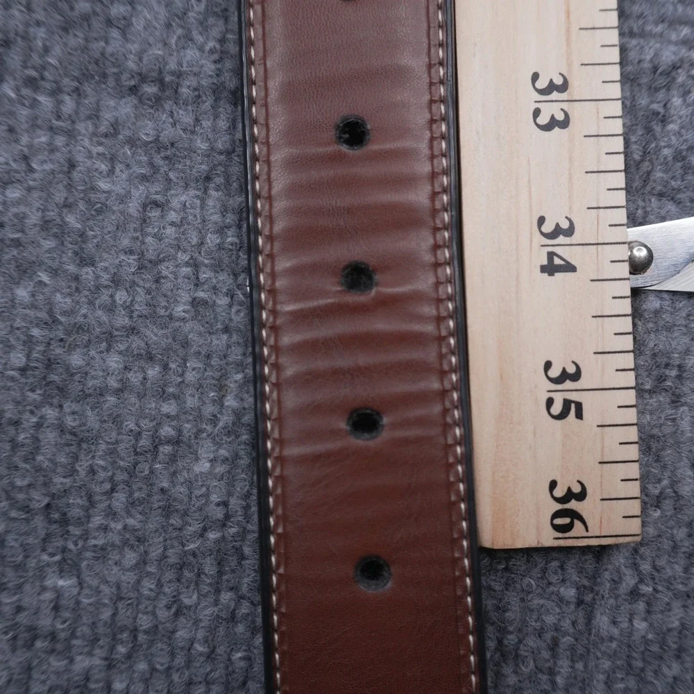 Kenneth Cole Reaction Reversible Belt Mens Size M 34-36 Brown Black Synthetic